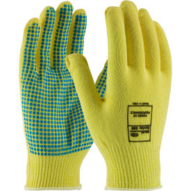 Pip Industries 08-K200PD/M PIP Kut-Gard® Kevlar® Gloves, 100 Kevlar®, Light Weight, PVC Dots One Side, M image.