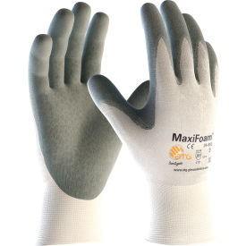 Pip Industries 34-800/XXS PIP MaxiFoam® Foam Nitrile Coated Gloves, Gray, 12 Pairs, XXS image.