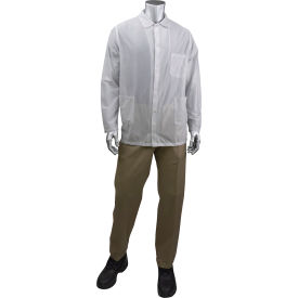 StatStar Short ESD Labcoat, 4XL, White view 2