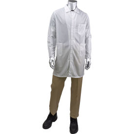 StatStar Long ESD Labcoat, XL, White view 2