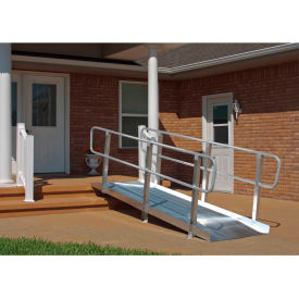 Prairie View Industries Inc. XPS836 PVI OnTrac Ramp with Handrails XPS836 - 8L x 36"W - 850 Lb. Capacity image.