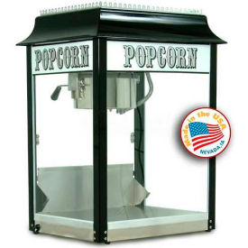 Paragon 1108820 Black/Chrome Antique  Popcorn Machine 8 oz Black/Cream 120V 1420W