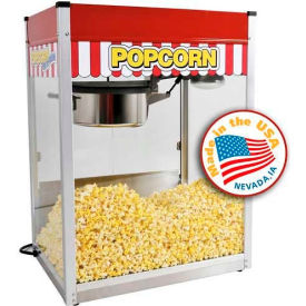 Paragon International 1116810 Paragon 1116810 Classic Pop Popcorn Machine 16 oz Red/White 120V 2790W image.