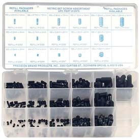 Precision Brand Products 12975 375 Piece Metric Set Screw Assortment - Made In USA image.