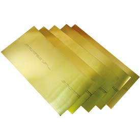 Precision Brand Products 17550 15 Piece Brass Shim Stock Assortment 6" x 12" Sheets image.