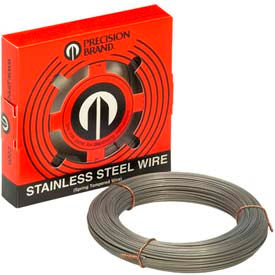 Precision Brand Products 29024 0.024" Diameter Stainless Steel Wire, 1 Pound Coil image.