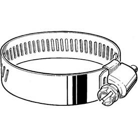Precision Brand Products 47809 HD6S 9/16" Band, Heavy Duty 3-Piece Stainless Worm Gear Hose Clamp, 3/8" - 7/8" Dia. 10-Pack image.