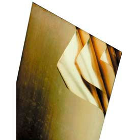 Precision Brand Products 70032 Laminated Brass Shim 0.032" Thick, 0.002" Laminations, 8" x 24" Sheet image.