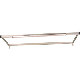 Pro-Line Overhead Light Frame & LED Fixture For 72" Long Station 66-1/2"W x 24"D Light Gray 