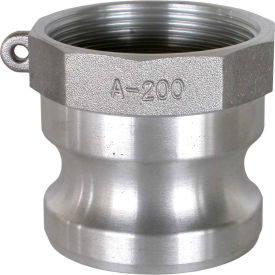 Be Pressure Washer Supply Inc. 90.390.034 3/4" Aluminum Camlock Fitting - Male Coupler x FPT Thread image.