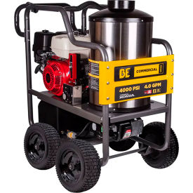 BE Power Hot Water Pressure Washer Honda GX390 4000 PSI 4 GPM 