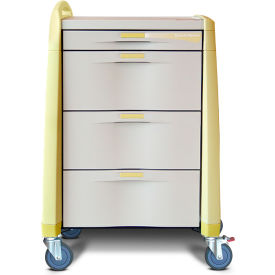 Capsa Solutions, Llc AM-IS-STD-NOLOK Capsa Healthcare Avalo® Isolation Cart, Yellow, Standard Height image.