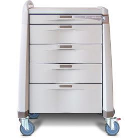 Capsa Solutions, Llc AM-PT-STD-ELOK Capsa Healthcare Avalo® Procedure Cart w/ Standard Height & Electronic Lock, Gray image.