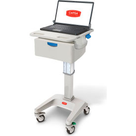 Capsa Solutions, Llc LX5-NG-D01-M-35 Capsa Healthcare LX5 Non-Powered Laptop Cart, One 6" Drawer, 35 lbs. Weight Capacity image.