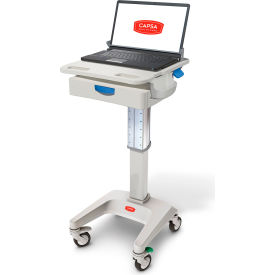 Capsa Solutions, Llc LX5-NG-D10-M-35 Capsa Healthcare LX5 Non-Powered Laptop Cart, One 3" Drawer, 35 lbs. Weight Capacity image.