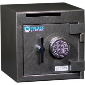 Protex Safe Co. LLC B1414SE Protex Security Safe with Drop Slot & Electronic Lock B1414SE 14" x 14" x 14" Gray image.