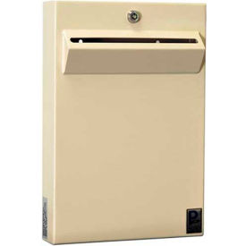 Protex Safe Co. LLC LPD-161 Protex Low-Profile Wall Mount Depository Drop Box Tubular Lock LPD-161 - 11"Wx2-3/8"Dx16"H Beige image.