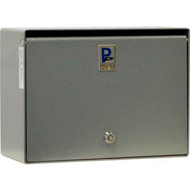 Protex Safe Co. LLC SDB-250 Protex Wall Mounted Depository Drop Box SDB-250 with Tubular Lock - 12"Wx5-1/2"Dx 9"H, Gray image.