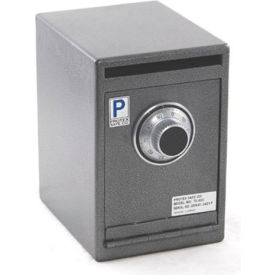 Protex Safe Co. LLC TC-03C Protex Extra Large Heavy Duty Drop Safe With Dial Combo Lock TC-03C 8" x 10" x 12" Gray image.