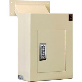 Protex Safe Co. LLC WDC-160E Protex Wall-Mount Drop Box w/Adjustable Through-Wall Chute WDC-160E Electronic Lock 12"Wx6"Dx16"H image.