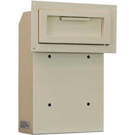 Protex Safe Co. LLC WSS-159 Protex Through-The-Door Depository Drop Box, Beige, 10"W x 4-1/4"D x 15"H image.