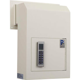 Protex Safe Co. LLC WSS-159E Protex Through the Door Drop Box with Electronic Lock WSS-159E 10" x 4-1/4" x 15" Beige image.
