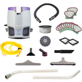 GoFit 3 Commercial Backpack Vacuum with Restaurant Tool Kit, 3/4 Gallon Capacity view 2