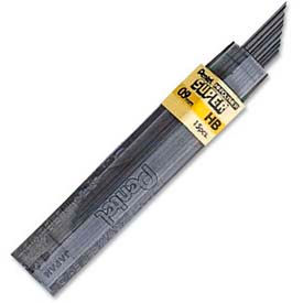 Pentel 509HB Pentel® Super Hi-Polymer Lead Refill, HB Leads, 0.9mm, Black, 15/Tube image.