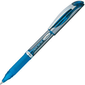 Pentel BL60C Pentel® EnerGel Liquid Gel Ink Pen, Refillable, 1.0mm, Blue Barrel/Ink image.