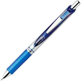 Pentel BL77C Pentel® EnerGel Liquid Retractable Gel Ink Pen, Metal Tip, Refillable, 0.7mm, Blue Ink image.