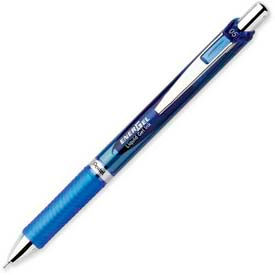 Pentel BLN75C Pentel® EnerGel Retractable Gel Pen, Refillable, Needle Tip, 0.5mm, Blue Ink image.