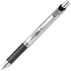 Pentel PL75A Pentel® EnerGize Deluxe Automatic Pencil, Latex Rubber Grip, 0.5mm, Silver/Black Barrel image.