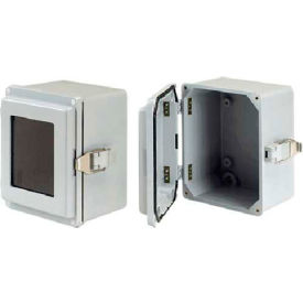 Pentair Equipment Protection A1066JFGR Hoffman A1066JFGR J Box, Type 4X, Solid Cover/Scr, 9.50x6.00x5.69, Fiberglass image.