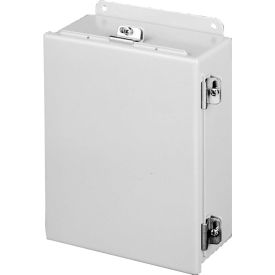 Pentair Equipment Protection A1212CHNF Hoffman A1212CHNF, J Box, Hinged Cover, Type 4, 12.00X12.00X6.00, Steel/Gray image.