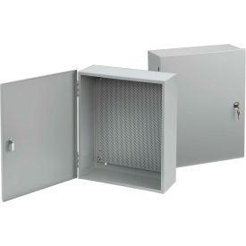 Pentair Equipment Protection A16126T1PP Hoffman A16126T1PP, Control Box, Type 1 W Perf Panel, 16.00X12.00X6.00, Steel/Gray image.