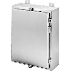 Pentair Equipment Protection A16H1206SSLP Hoffman A16H1206SSLP, Continuous Hinge W/Clamps, Type 4X, 16.00x12.00x6.00in, A16P12 Panel image.