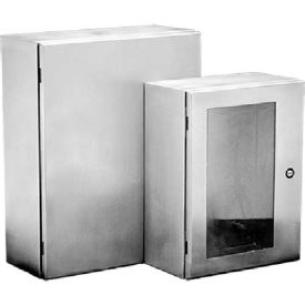 Pentair Equipment Protection CSD12126SS6 Hoffman CSD12126SS6, CONCEPT™ Wall Mt Encl, Type 4X, 12.00x12.00x6.00in, SS Type 316L image.