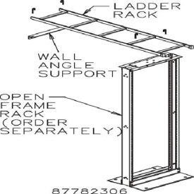 Pentair Equipment Protection E45RUBKIT Hoffman E45RUBKIT 7FT Rack/Runway kit 45RU, Steel/Black image.