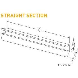 Pentair Equipment Protection F66G120 Hoffman F66G120, Straight Section, Type 1, 6.00x6.00x120.00, Steel/Gray image.