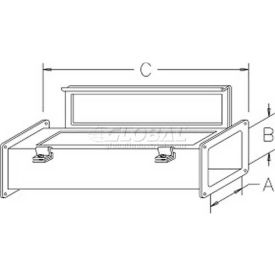 Pentair Equipment Protection F66W36 Hoffman F66W36, Straight Section, 6.00x6.00x36.00, Steel/Gray image.