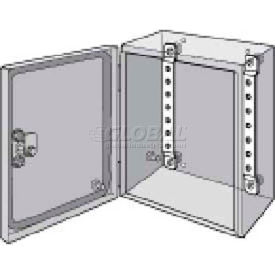 Pentair Equipment Protection LMK23 Hoffman LMK23, Mtg Brackets, Qty 2, Fits 230mm, Steel/Zinc image.