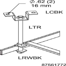 Pentair Equipment Protection LRWSBK Hoffman LRWSBK Rack to runway Slip on Brkt Qty 20 Plt image.