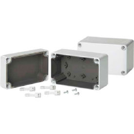 Pentair Equipment Protection Q131310PCEMC Hoffman Q131310PCEMC QLINE™ J Box, Screw Cover, Type 4X, EMC, 125x125x99mm, Polycarb image.