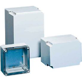 Pentair Equipment Protection Q13813PCECC Hoffman Q13813PCECC QLINE™ J Box, Clear Screw Cover, Type 4X, 125x75x124mm, Polycarb image.
