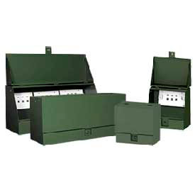 Pentair Equipment Protection UJ303018M2 Hoffman UJ303018M2, Sectionalizing Cabinet, 30.00X30.00X18.00, Steel/Green image.