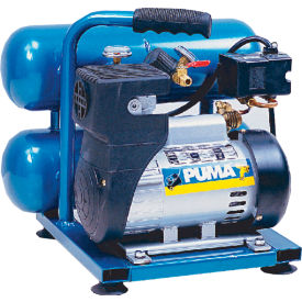 Puma LA5721 Puma LA5721, Portable Electric Air Compressor, 1 HP, 2 Gallon, Twin Stack, 2.2 CFM image.