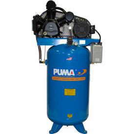 Puma TUK-5080VM Puma TUK-5080VM, 5 HP, Two-Stage Compressor, 80 Gallon, Vertical, 175 PSI, 22 CFM, 1-Phase 230V image.