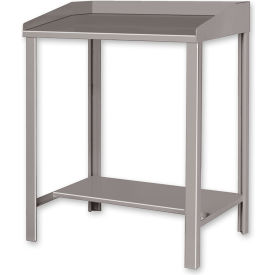Global Industrial B179841 Global Industrial™ Shop Desk, Sloped Surface W/ Lip, 36"W x 30"D, Gray image.