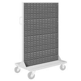 Global Industrial B180015 Global Industrial™ Louvered Panel For Portable Bin Cart, 35-1/2"W x 52-1/2"H, Gray image.