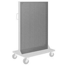 Global Industrial B180280 Global Industrial™ Pegboard Panel For Portable Bin Cart, 36"W x 61"H, Gray image.
